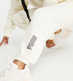 Белые выбеленные джоггеры PUMA – эксклюзивно для ASOS-Белый