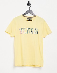 Футболка с цветочным логотипом Tommy Hilfiger-Желтый