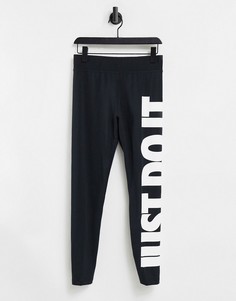 Черные леггинсы Nike Leg A See-Черный цвет