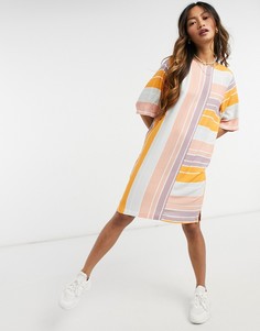 Платье в полоску в стиле oversized Native Youth-Многоцветный