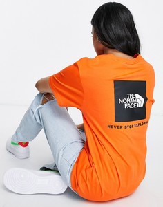 Оранжевая футболка The North Face Red Box-Оранжевый цвет