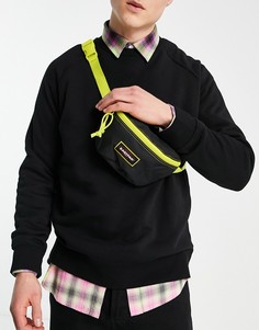 Черная сумка-кошелек на пояс с контрастной молнией Eastpak Springer-Черный цвет