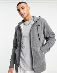 Серое худи на молнии The North Face-Серый