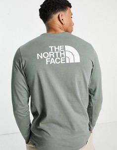 Зеленый лонгслив The North Face Easy-Зеленый цвет