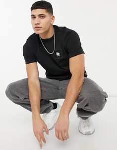 Черная футболка с нашивкой с логотипом G-Star-Черный