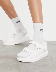 Белые стеганые сандалии в винтажном стиле на массивной подошве RAID Amylia-Белый