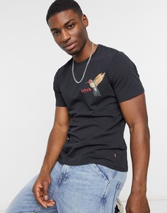 Черная футболка с логотипом и принтом птицы Levis-Черный цвет Levis®