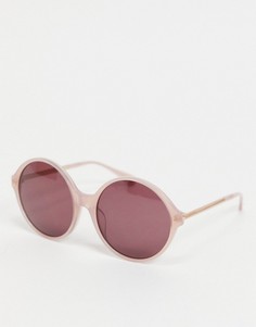 Круглые солнцезащитные очки в стиле oversized Kate Spade Wren-Розовый цвет