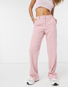 Расклешенные брюки розового цвета от комплекта Y.A.S-Розовый цвет