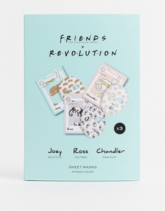 Набор тканевых масок для лица Revolution X Friends-Бесцветный