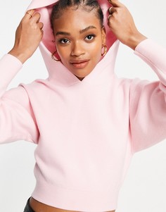 Розовый комбинируемый трикотажный худи премиум-класса для дома ASOS DESIGN-Розовый цвет