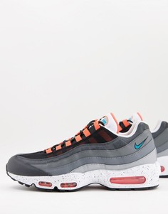 Кроссовки черного и голубого цвета Nike Air Max 95-Черный цвет