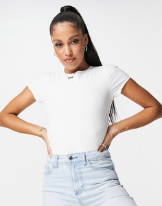 Белое боди-футболка ASOS DESIGN-Белый