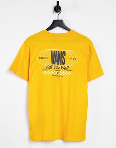 Желтая футболка с короткими рукавами Vans Frequency-Желтый