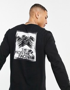 Черный лонгслив The North Face Stroke Mountain-Черный цвет