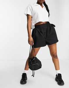 Хлопковые шорты боксеры черного цвета ASOS DESIGN-Черный цвет