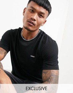 Черная футболка с логотипом HUGO Dero204 эксклюзивно для ASOS-Черный