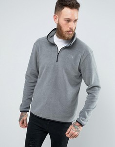 Серовато-лиловый свитшот с молнией The North Face 100 Glacier-Серый