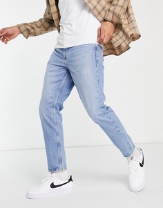 Голубые суженные книзу джинсы River Island-Голубой