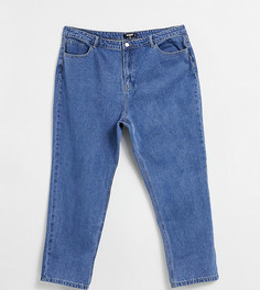 Синие джинсы в винтажном стиле с завышенной талией Missguided plus-Голубой