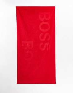 Пляжное полотенце красного цвета BOSS-Красный