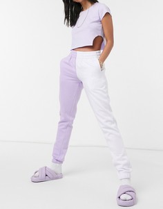 Oversized-джоггеры в стиле колор-блок (от комплекта) Urban Threads-Фиолетовый цвет