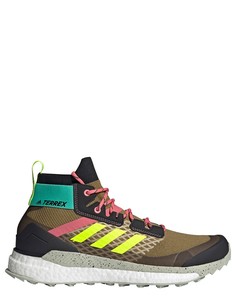 Кроссовки цвета хаки adidas Outdoors Terrex Free Hiker-Зеленый цвет