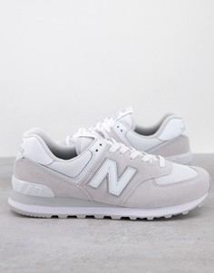 Светло-серые кроссовки New Balance 574-Серый