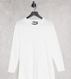 Белый ярусный топ свободного кроя ASOS DESIGN Maternity