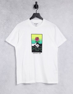Белая футболка с принтом на груди Carhartt WIP Together-Белый