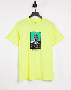 Желтая футболка с принтом на груди Carhartt WIP Together-Желтый