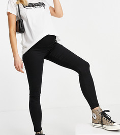 Черные джинсы со вставкой поверх живота Topshop Maternity Joni-Черный цвет
