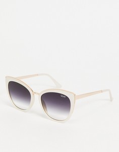 Солнцезащитные очки «кошачий глаз» Quay Honey-Белый