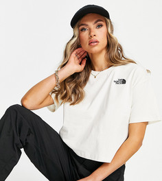 Белая укороченная футболка The North Face Simple Dome – эксклюзивно для ASOS-Белый