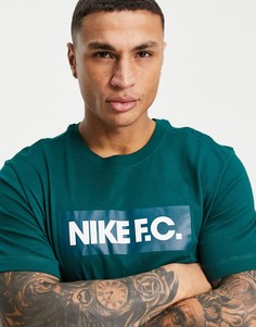 Футболка с принтом Nike Essentials FC-Зеленый цвет