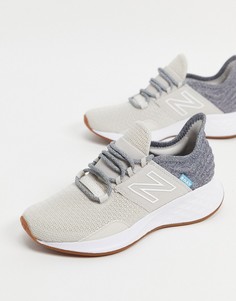 Светло-серые кроссовки New Balance Running Roav-Серый