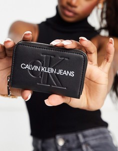 Черный кошелек на молнии Calvin Klein Jeans-Черный цвет