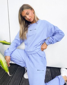 Спортивный костюм оверсайз свитшот/джоггеры ASOS DESIGN с мелким лавандовым принтом-Фиолетовый цвет