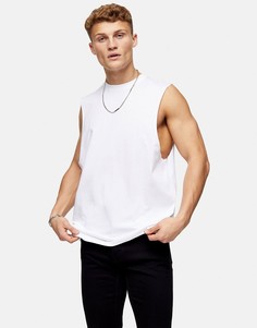 Белая классическая майка Topman-Белый