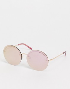 Круглые массивные солнцезащитные очки Marc Jacobs 406/G/S-Розовый цвет
