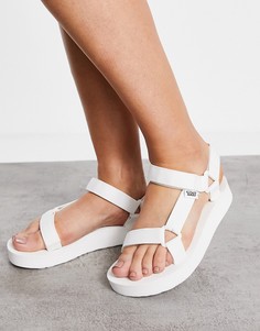 Белые сандалии на массивной подошве Teva Midform Universal-Белый