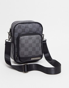 Серая спортивная сумка из нейлона River Island-Серый