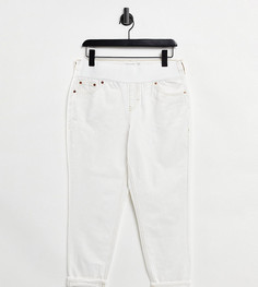 Белые джинсы в винтажном стиле с посадкой под животиком Topshop Maternity-Белый