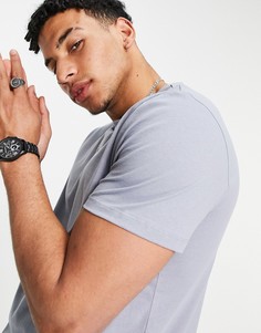 Голубая футболка с круглым вырезом New Look-Голубой