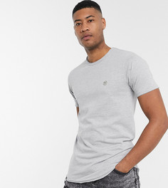 Серая меланжевая футболка с необработанным краем Le Breve Tall-Серый