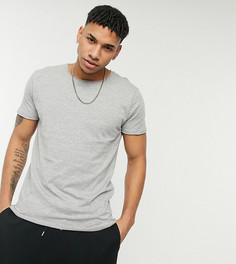 Серая футболка с необработанными краями Brave Soul Tall-Серый