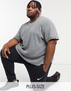 Oversized-футболка из вафельной ткани Bolongaro Trevor PLUS-Черный цвет