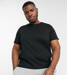 Черная футболка с необработанными краями Brave Soul Plus-Черный цвет