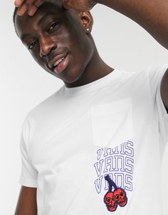 Белая футболка с короткими рукавами Vans New Varsity-Белый