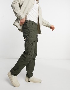 Зеленые брюки карго Carhartt WIP-Зеленый цвет